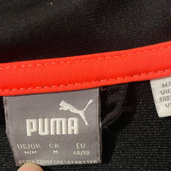 Black/Coral Track Jacket PUMA - Picture 2 of 3